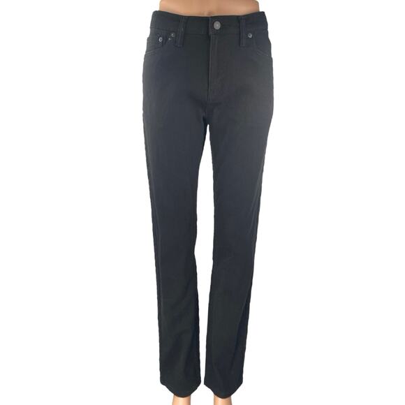 NEW Levi's 502 Women's Black Straight Leg High Waist Denim Jeans Pants Size 29 - Picture 1 of 6